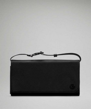 Lululemon Wallet Clutch Crossbody Çantası Siyah | SVIYXU-049