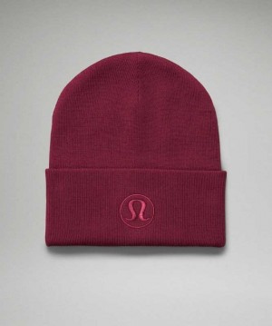 Lululemon Warm Revelation Beanie Şapkalar Mulled Wine | QKVNCF-943