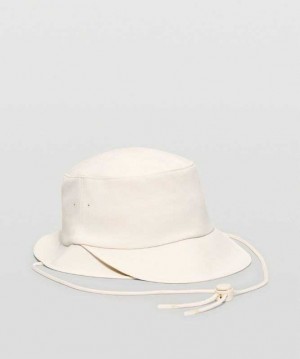 Lululemon Wide-Brim Bucket with Strap Şapkalar Beyaz | WESJOX-204