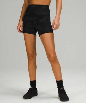 Lululemon Wunder Train HR 4" Kadın Şort Camo Koyu | NCSOIU-934
