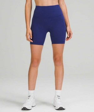 Lululemon Wunder Train HR 6" Kadın Şort Larkspur | SNMYLB-972