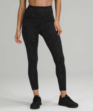 Lululemon Wunder Train HR Tight 25" Kadın Tayt Camo Koyu | YRHAVO-694