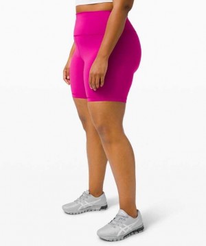 Lululemon Wunder Train High-Rise 8" Kadın Şort Ripened Raspberry | MXFIZA-976