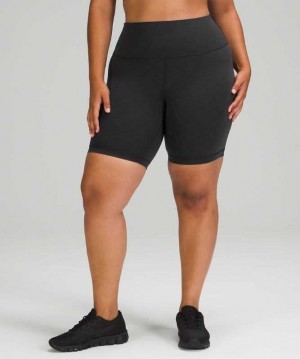 Lululemon Wunder Train High-Rise 8" Kadın Şort Siyah | PENMZA-437