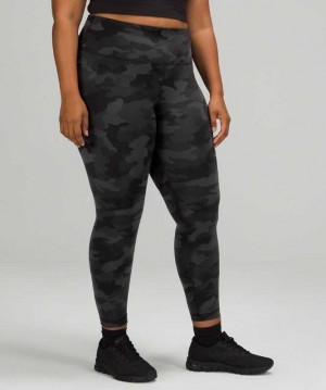 Lululemon Wunder Train High-Rise Tight 25" Kadın Tayt Camo Koyu | LTKFBD-241