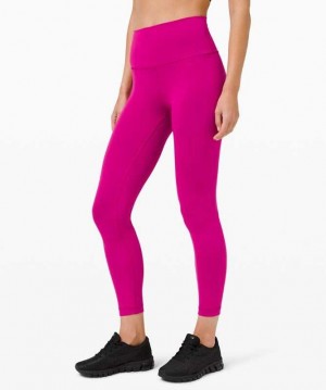 Lululemon Wunder Train High-Rise Tight 25" Kadın Tayt Ripened Raspberry | OMULKD-420