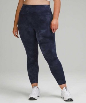 Lululemon Wunder Train High-Rise Tight 25" Kadın Tayt Mavi | PASNBJ-305