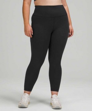 Lululemon Wunder Train High-Rise Tight 25" Kadın Tayt Siyah | PIHEZV-678