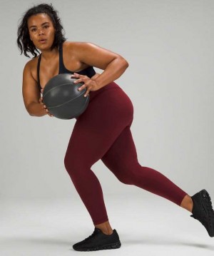 Lululemon Wunder Train High-Rise Tight 25" Kadın Tayt Kırmızı | YDWJQU-340
