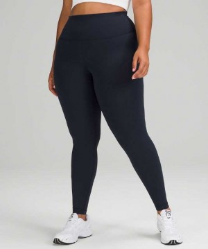 Lululemon Wunder Train High-Rise Tight 28" Kadın Tayt Lacivert | IUYQED-326