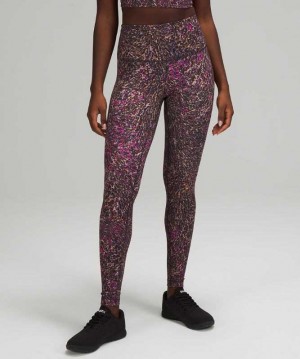 Lululemon Wunder Train High-Rise Tight 28" Kadın Tayt Topography Multi | QJNXOG-670