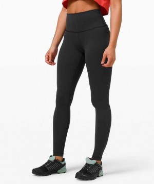 Lululemon Wunder Train High-Rise Tight 28" Kadın Tayt Siyah | RVJHKM-192