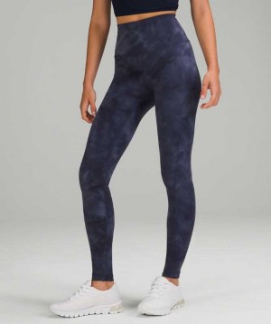 Lululemon Wunder Train High-Rise Tight 28" Kadın Tayt Mavi | EABQID-672