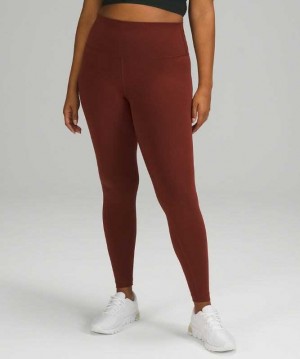 Lululemon Wunder Train High-Rise Tight 28" Kadın Tayt Kahverengi | FYLZKQ-190