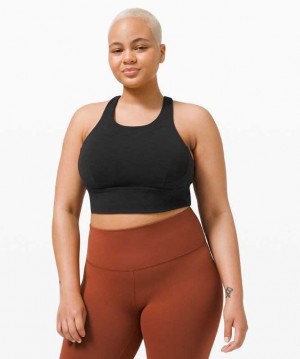 Lululemon Wunder Train Long-Line Kadın Spor Sütyeni Siyah | LSCGPN-719