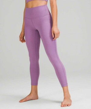 Lululemon Wunder Under HR Tight 25" Lux Kadın Tayt Mor | AFICMY-945