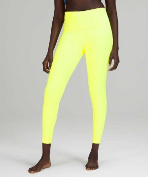 Lululemon Wunder Under HR Tight 28" Kadın Tayt Sarı | QDPLHC-528