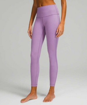 Lululemon Wunder Under HR Tight 28" Kadın Tayt Mor | DAZETK-914