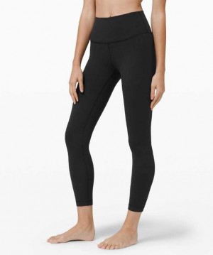 Lululemon Wunder Under High-Rise Tight 25" Full-On Luon Kadın Tayt Siyah | REYOUI-702