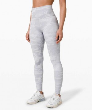 Lululemon Wunder Under High-Rise Tight 28" Jacquard Kadın Tayt Camo Beyaz | IGTQDR-786