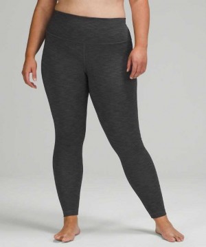 Lululemon Wunder Under High-Rise Tight 28" Brushed Full-On Luxtreme Kadın Tayt Siyah | EUNQOK-531