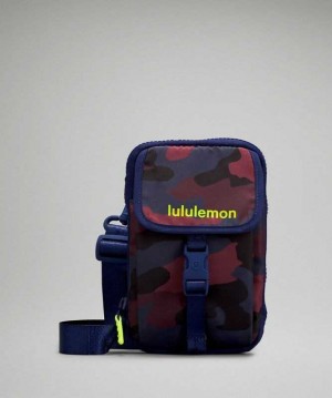 Lululemon Zip-Top Crossbody Çantası Camo Kırmızı | FHLNGJ-598