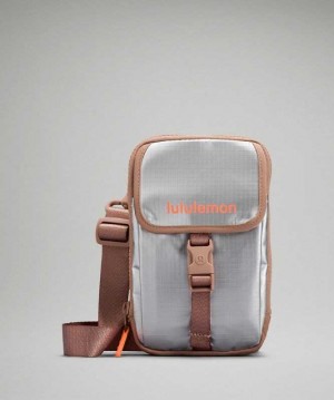 Lululemon Zip-Top Crossbody Çantası Gümüş | OKHNAP-270