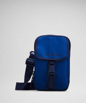 Lululemon Zip-Top Crossbody Çantası Mavi | MBXASQ-768
