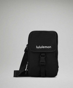 Lululemon Zip-Top Crossbody Çantası Siyah | KUVDMX-102